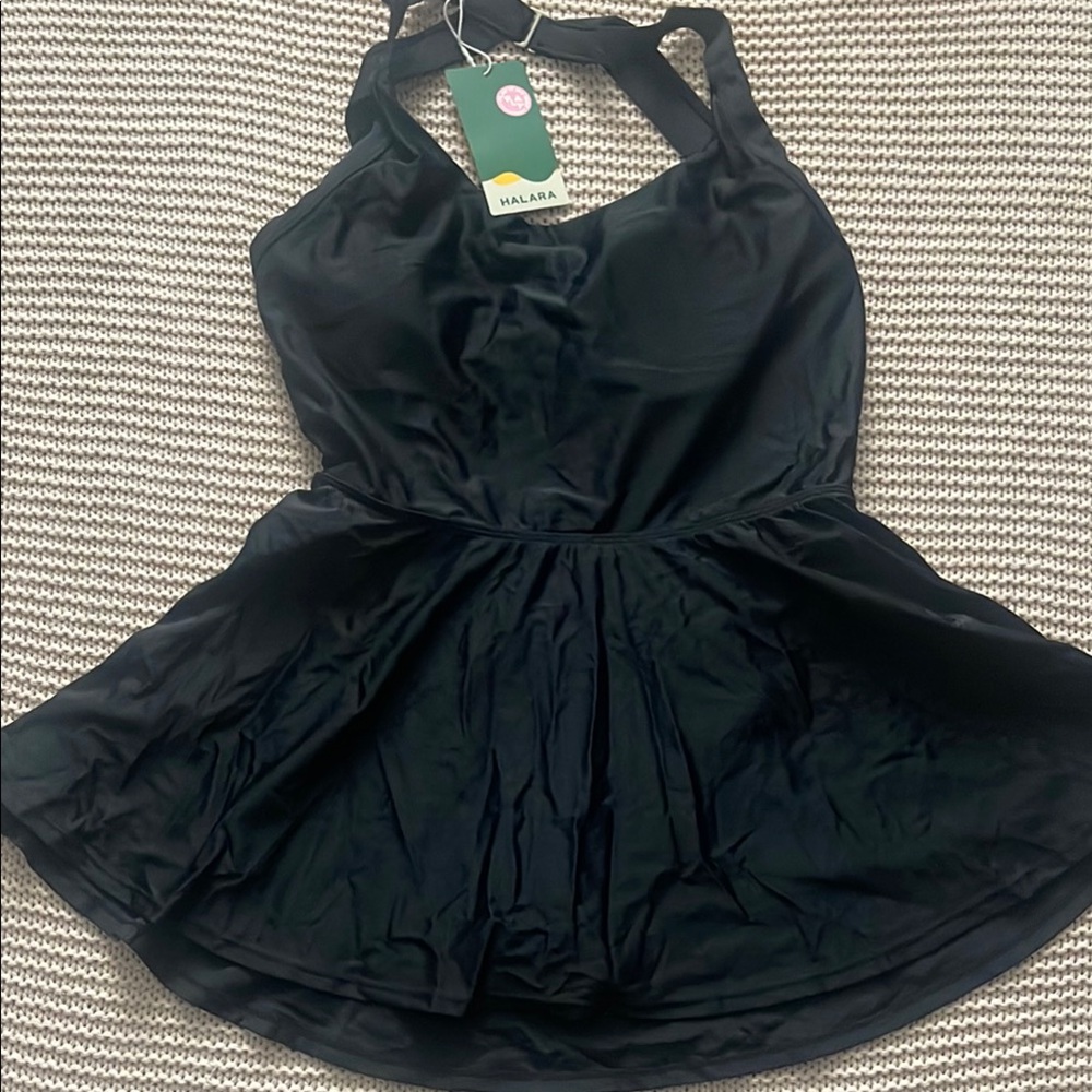 HALARA Black swimsuit One Piece with Flattering Design